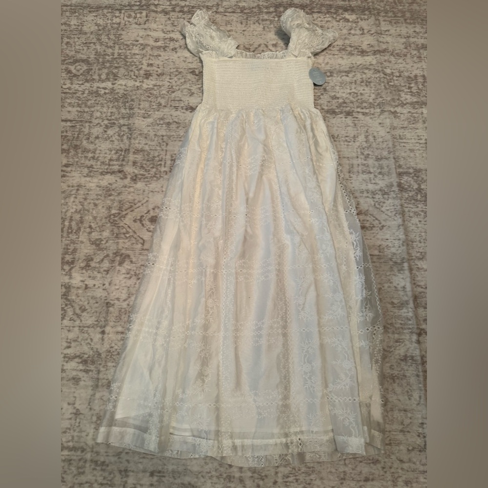 Hill House White Puff Sleeve Dress